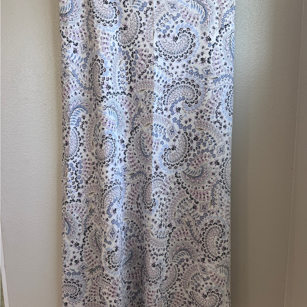LOFT Multicolor Paisley Pencil Skirt